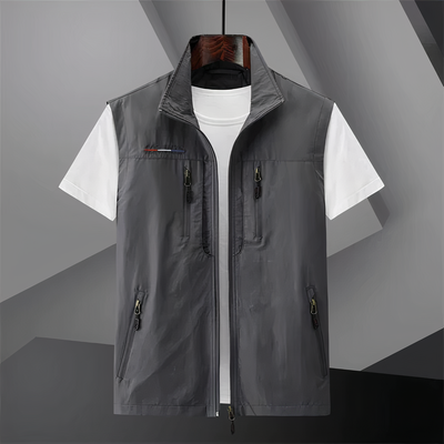 Versatile Cotton Multi-Pocket Vest