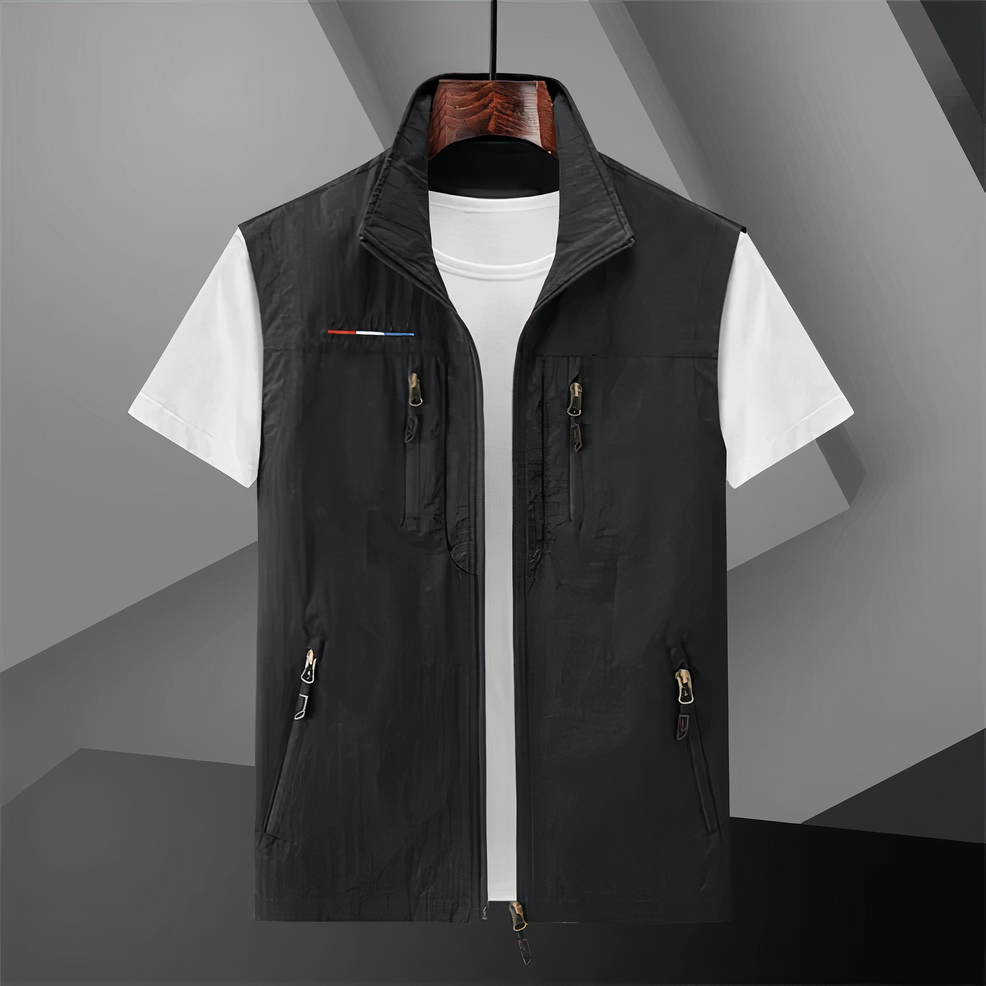 Versatile Cotton Multi-Pocket Vest