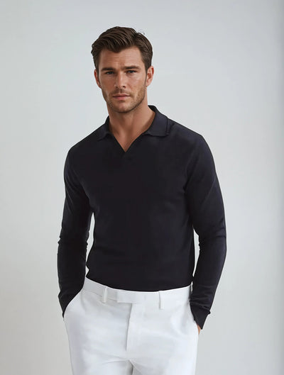 Variant image for Men's Long Sleeve Polo Shirt-1