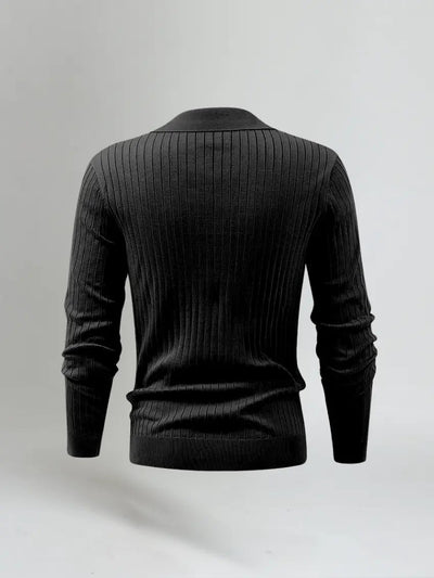 Men's Long Sleeve Polo Shirt-5