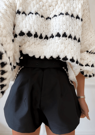 Pull-over à manches bouffantes