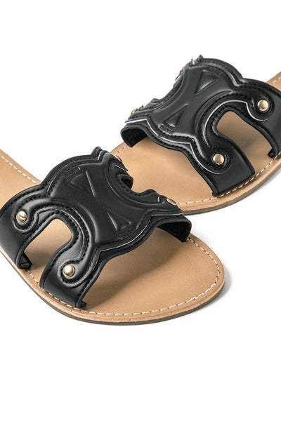 Chaussons rétro à bouts ronds