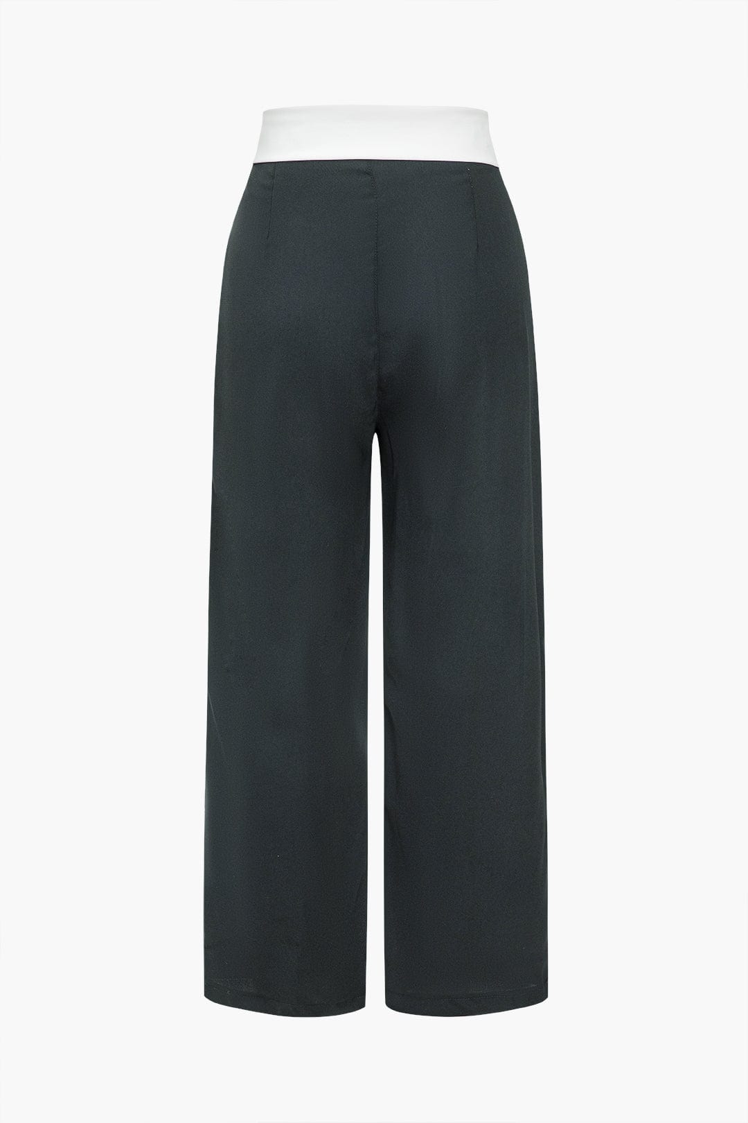 Pantalon large taille haute