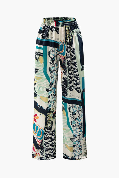 Pantalon imprimé floral