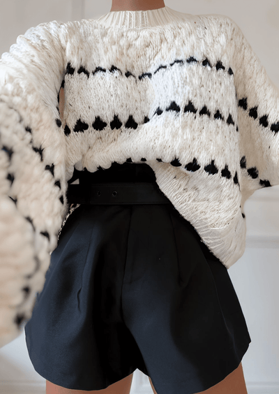 Pull-over à manches bouffantes