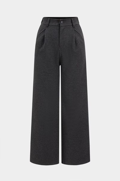Pantalon large en laine