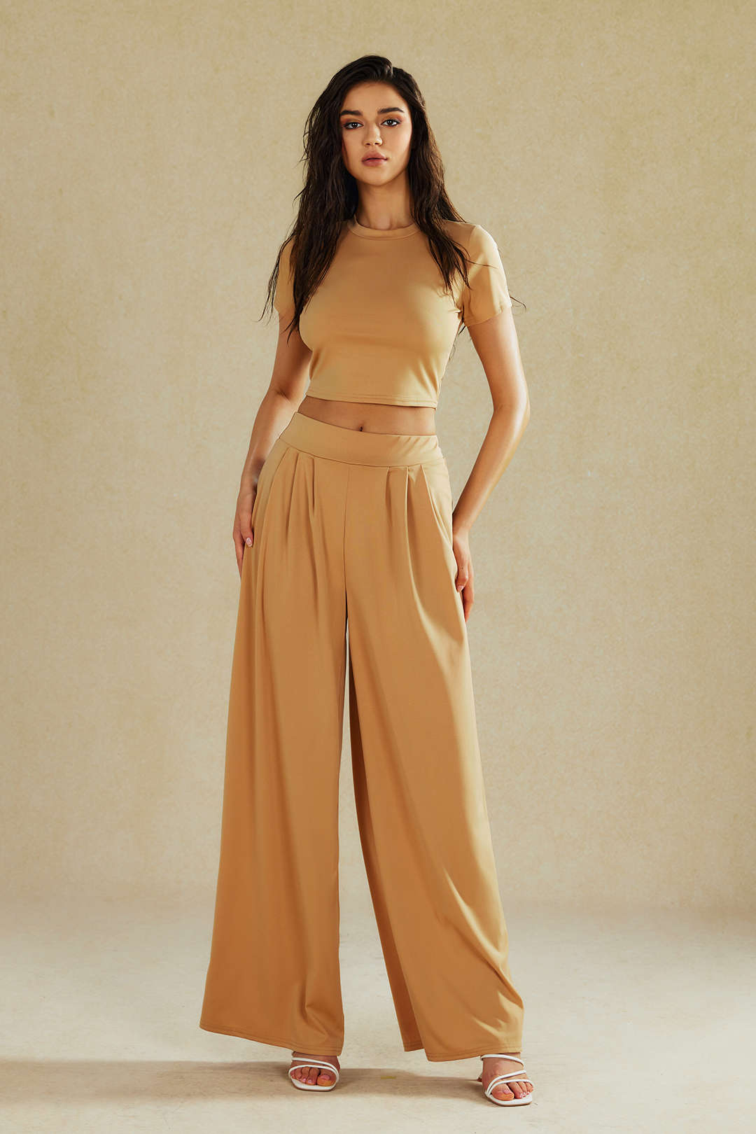 T-shirt basic solide Crop