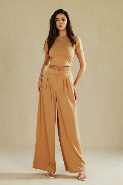 T-shirt basic solide Crop
