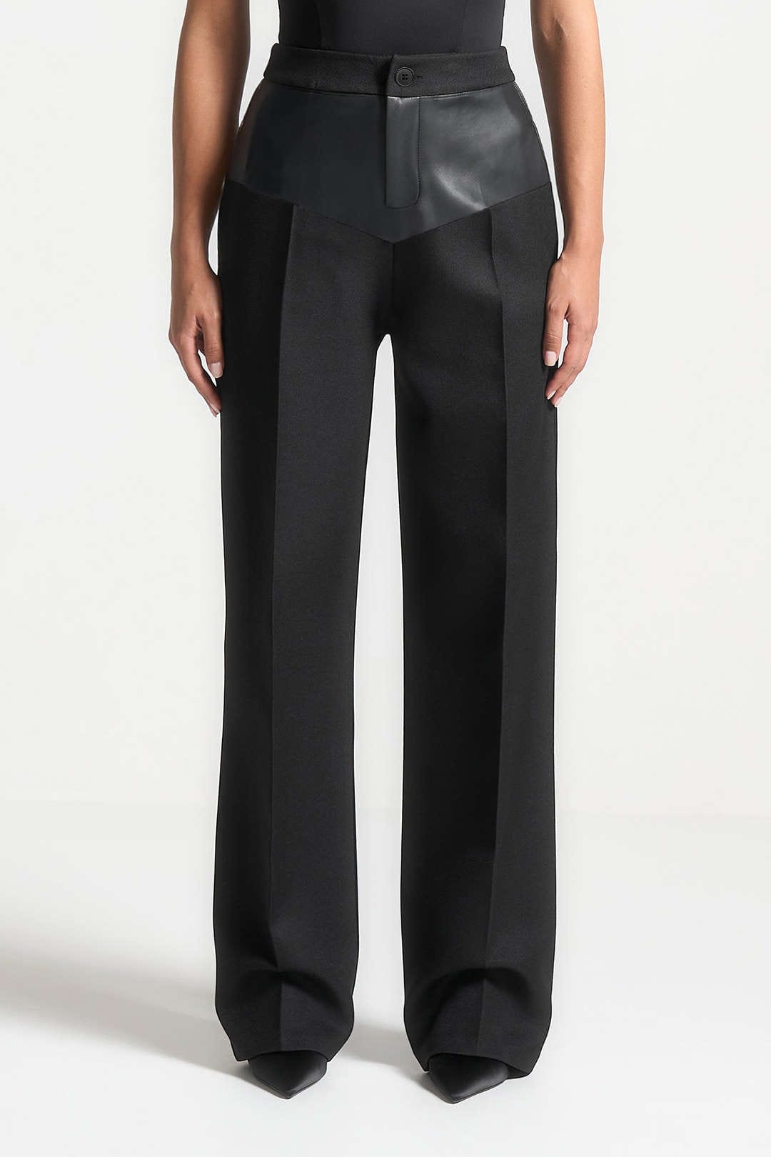 Pantalon en tissu patchwork