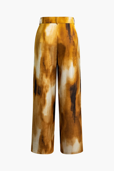 Pantalon large à rayures
