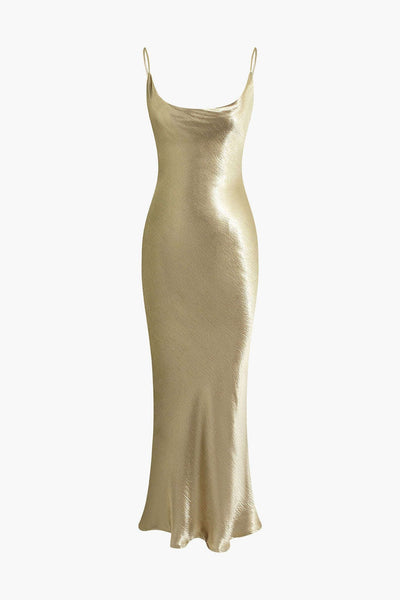 Robe longue sirène col bénitier