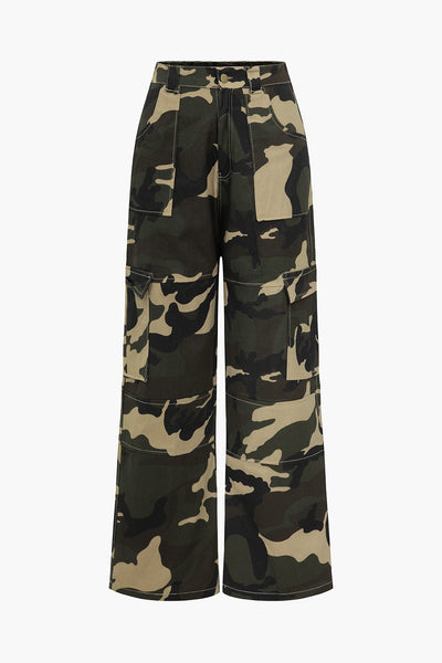 Pantalon imprimé Camo