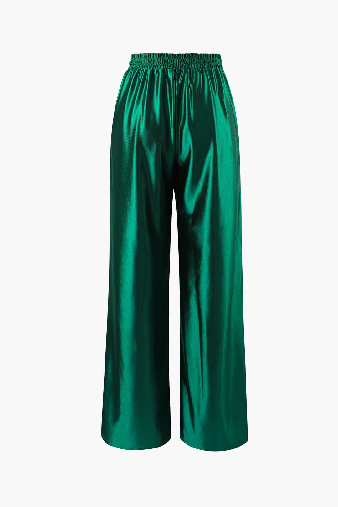 Pantalon large à cordon de satin