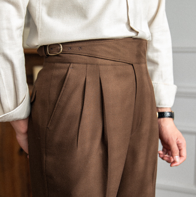 George - Linen Straight Pants
