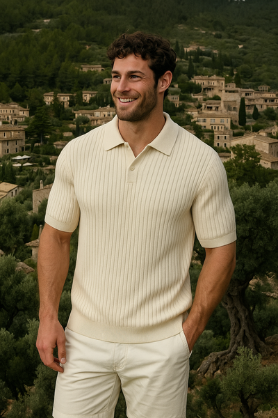 Elegant Knitted Summer Polo