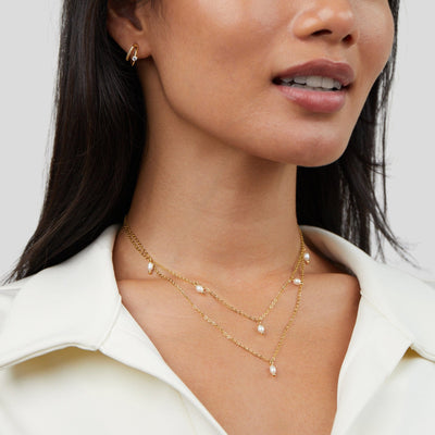 Collier de gouttes de perles