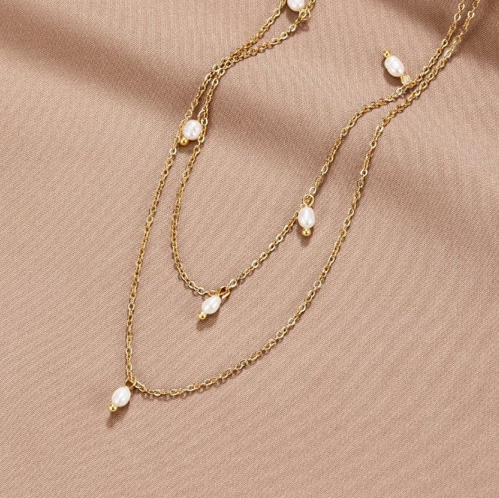 Collier de gouttes de perles