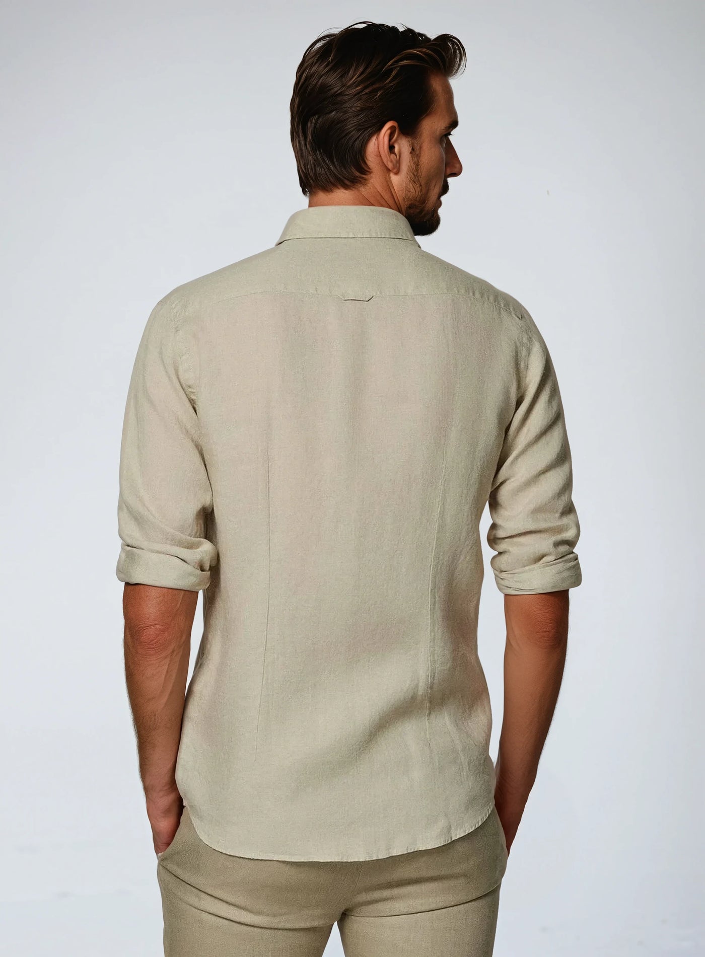 Men's Linen Shirt-2