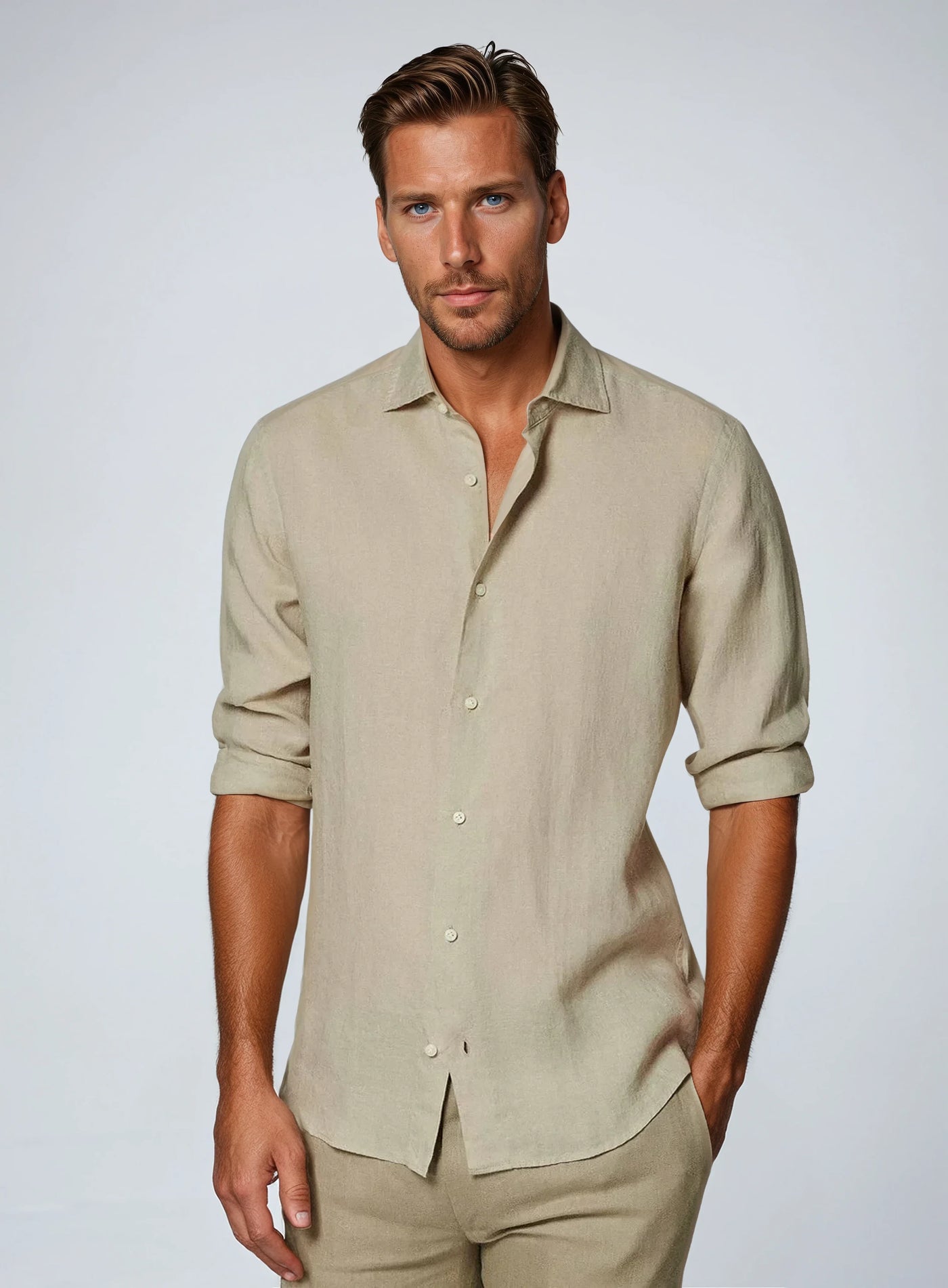 Variant image for Men's Linen Shirt-1