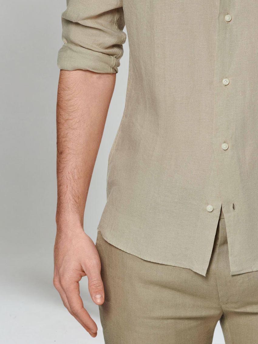 Men's Linen Shirt-5