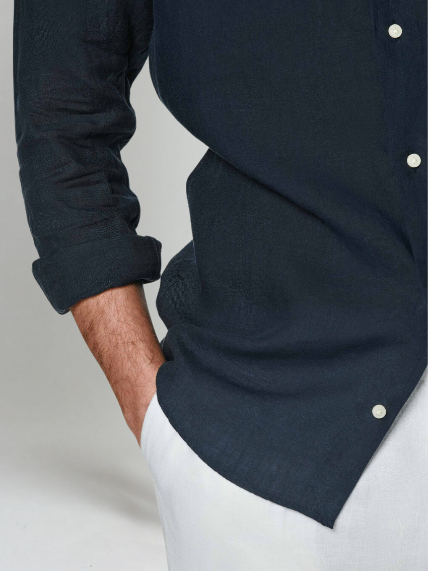 Men's Linen Shirt-5