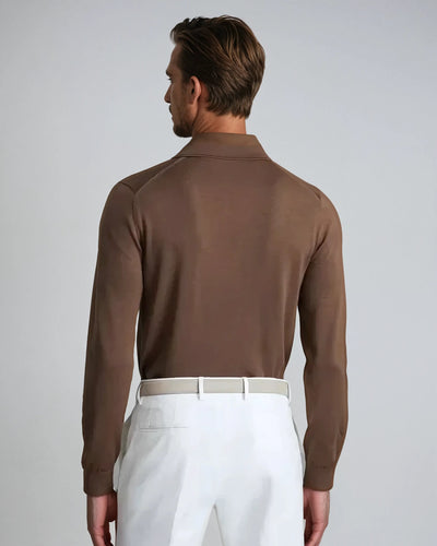 Men's Long Sleeve Polo Shirts-2